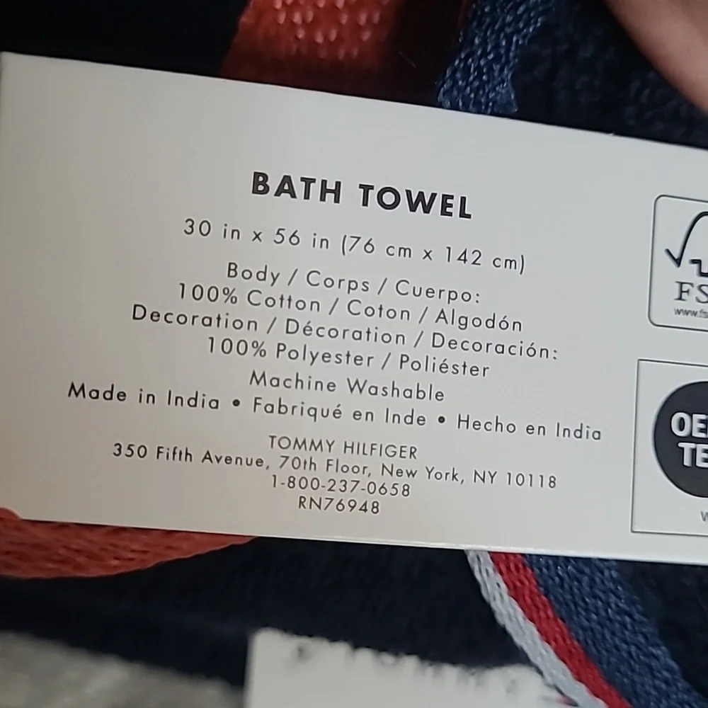 Tommy Hilfiger Bath Towel Set